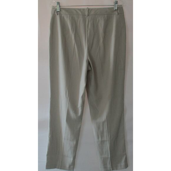 Dress Barn Women's Beige Mid Rise Straight Leg Zip Front Dress Pants Size 8 - Picture 4 of 8